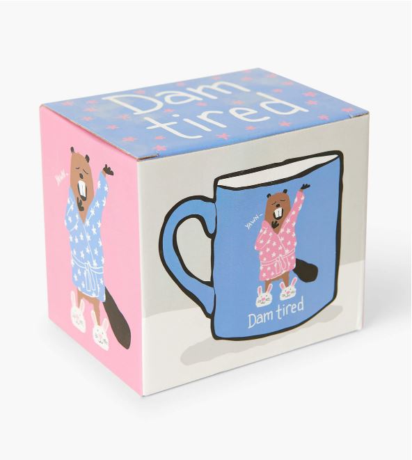 FINAL SALE Dam Tired Ceramic Mug