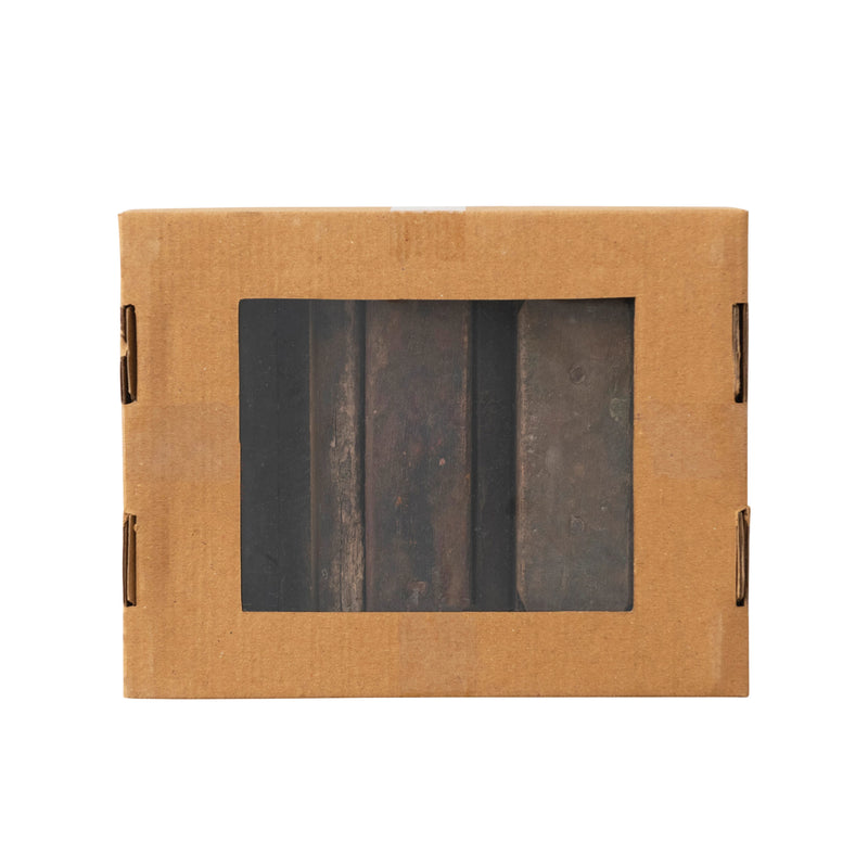 FINAL SALE Reclaimed Wood Place Card Holder with 12 Cards, Boxed Set
