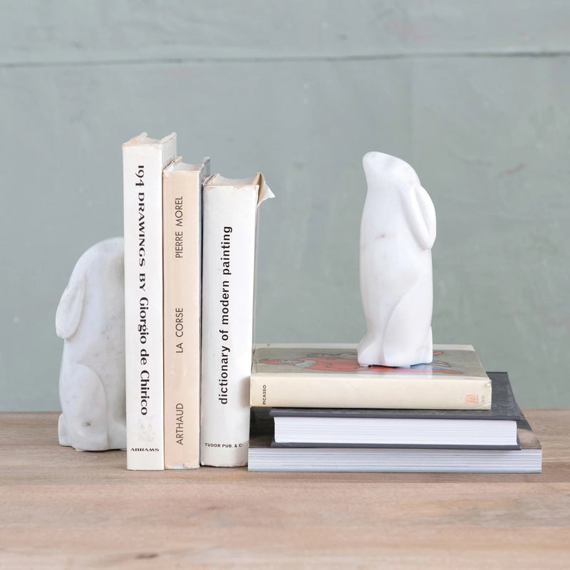 FINAL SALE Hand-Carved Marble Rabbit