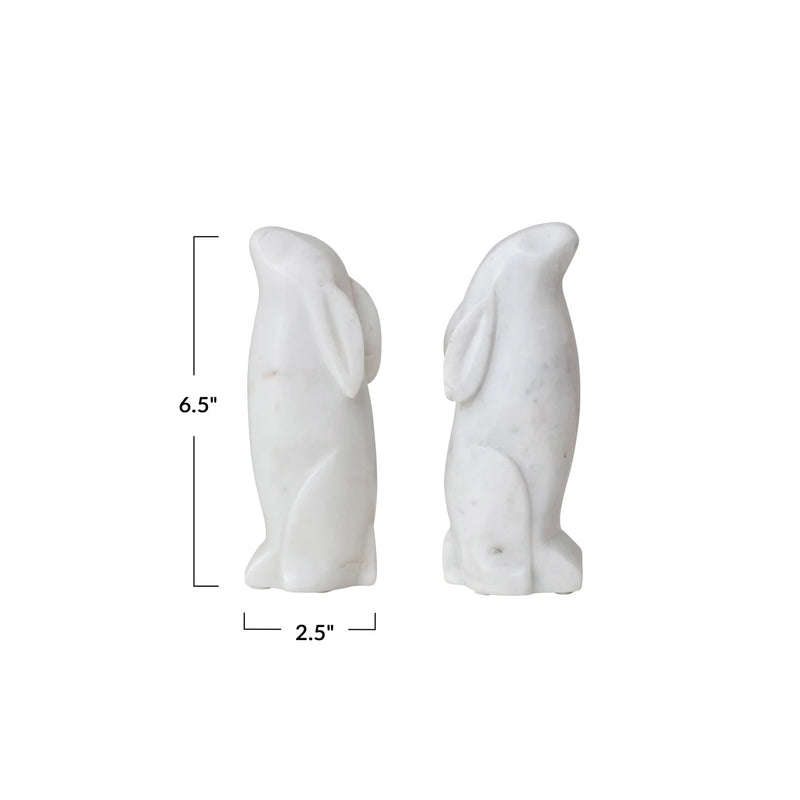 FINAL SALE Hand-Carved Marble Rabbit