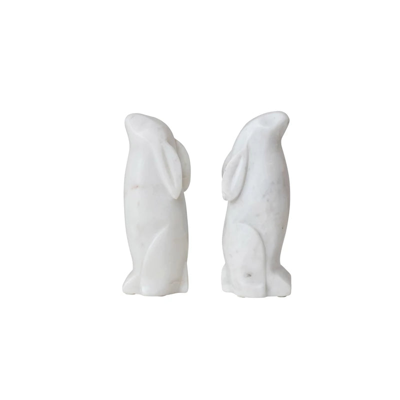 FINAL SALE Hand-Carved Marble Rabbit