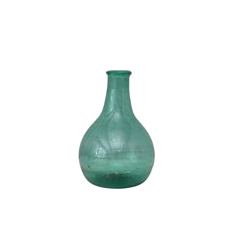 FINAL SALE 5.75" Hand-Blown Glass Vase (Each One Will Vary)