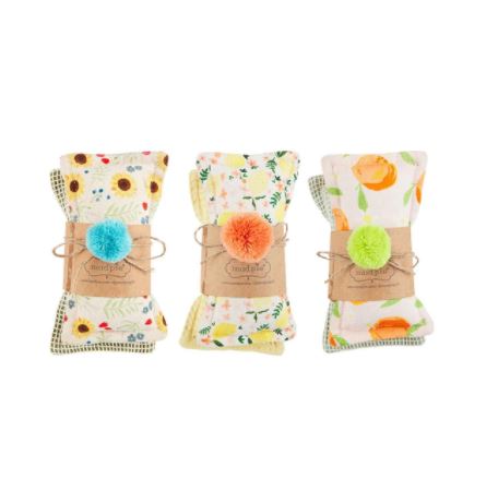 FINAL SALE Mud Pie Fabric Sponge Sets - 3 Styles