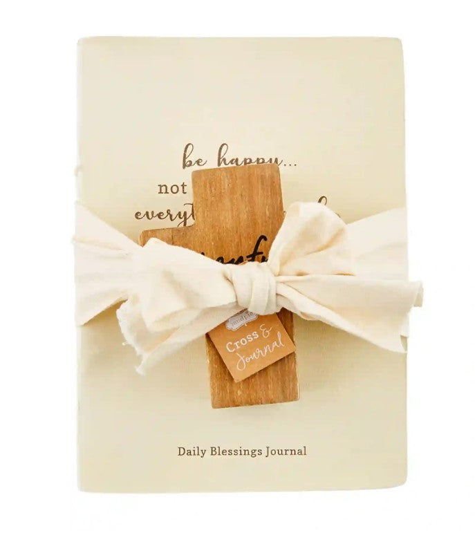 FINAL SALE Mud Pie Daily Blessing Journal And Cross Set- 3 styles