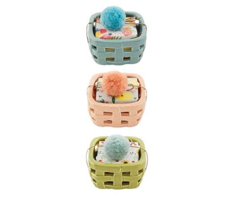 FINAL SALE Mud Pie Floral Soap Set Holder - 3 Styles