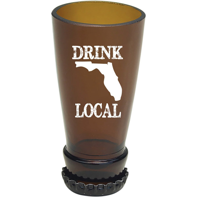 FINAL SALE Torched Products - Single Beer Bottle Shot Glass - Drink Local Florida