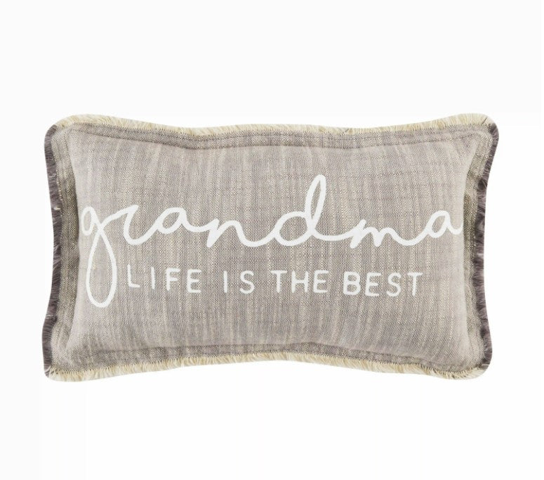 FINAL SALE Mud Pie Grandmother Life Throw Pillows- 4 Styles