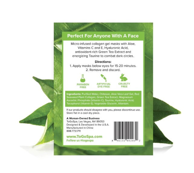 EYES- Under Eye Masks- Green Tea 3 Pack