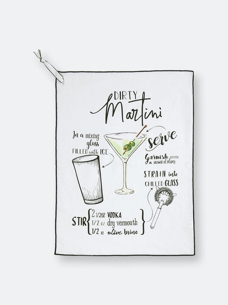 FINAL SALE Shiraleah Dirty Martini Tea Towel