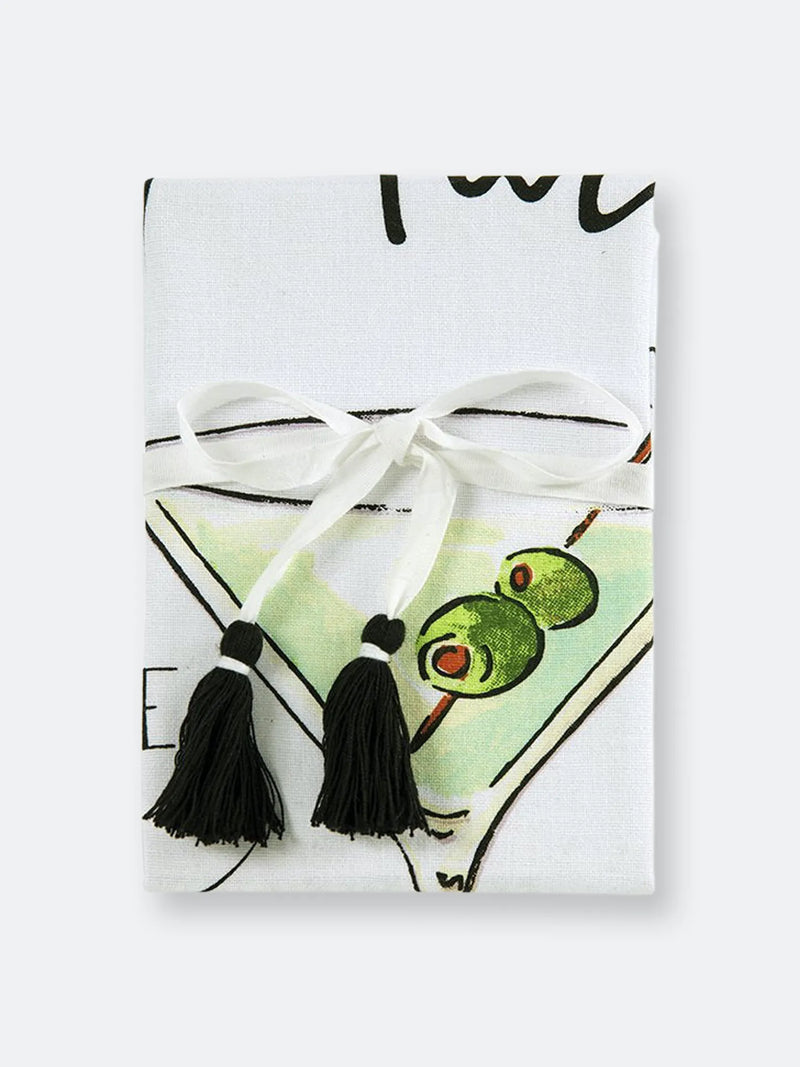 FINAL SALE Shiraleah Dirty Martini Tea Towel