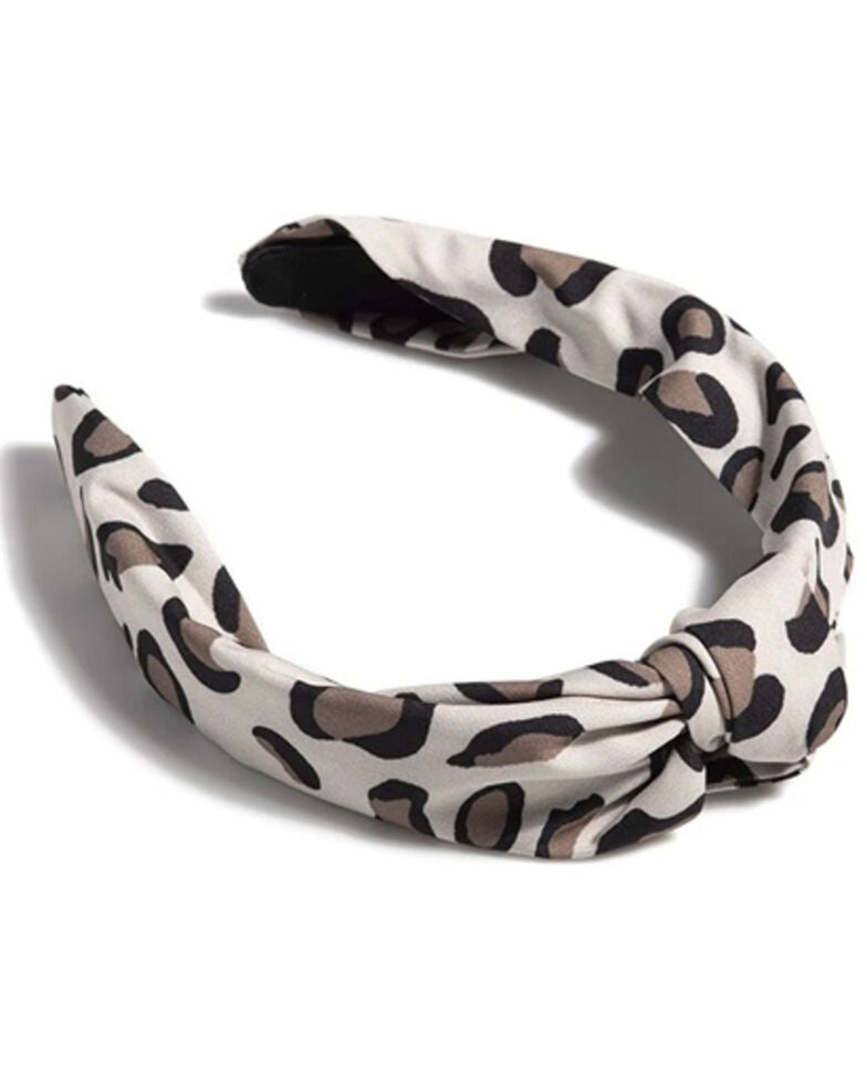 FINAL SALE Shiraleah Knotted Leopard Headband Stone