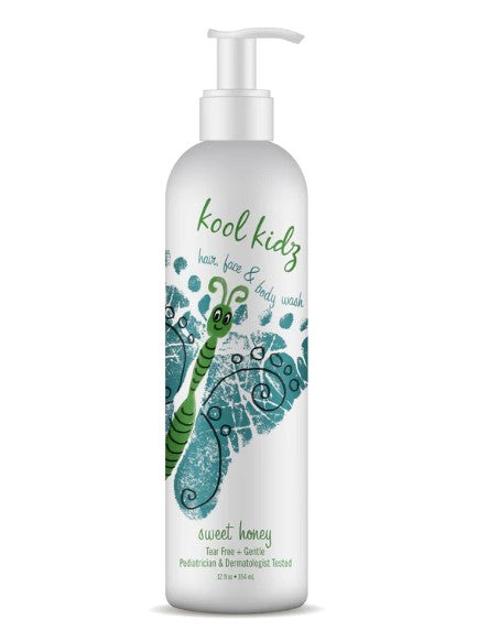 Kool Kidz Hair, Face & Body Wash Sweet Honey - 12 Oz. Butterfly