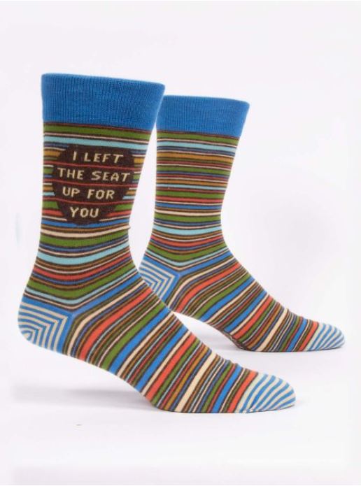 Blue Q Mens Socks - I Left the Seat up For You