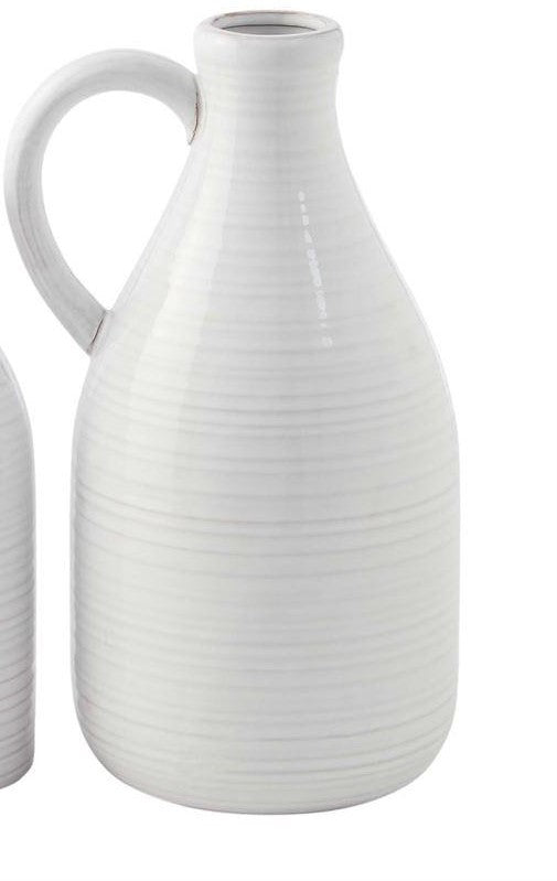 FINAL SALE Mud Pie Milk Jug Vase - 2 Sizes
