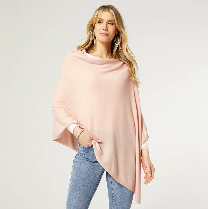 The Lightweight Poncho - Cameo Rose 2239012A