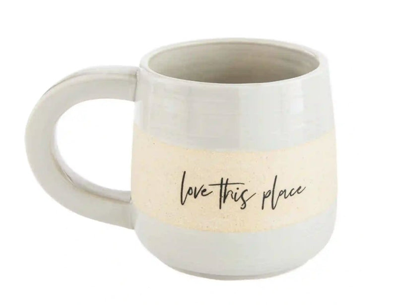 FINAL SALE Mud Pie Stoneware Tea Mug - 3 Styles