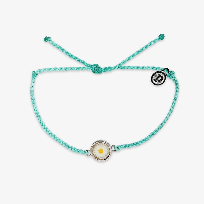 Pura Vida Meadow Silver Bracelet - Seafoam