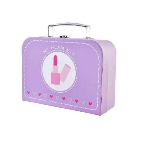 FINAL SALE Mud Pie My Glam Kit Wood Beauty  Case Set