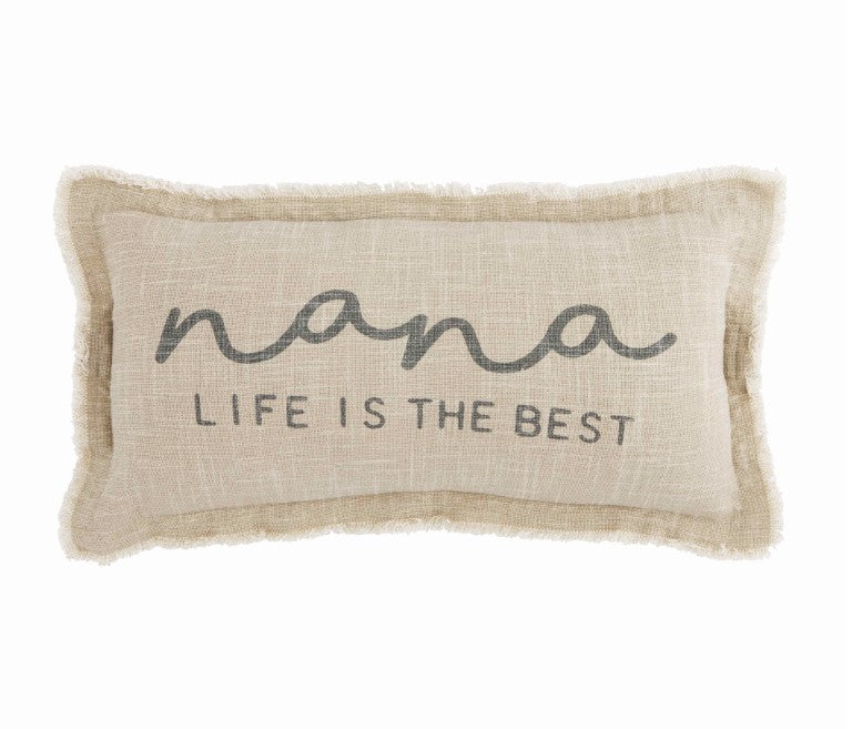 FINAL SALE Mud Pie Grandmother Life Throw Pillows- 4 Styles