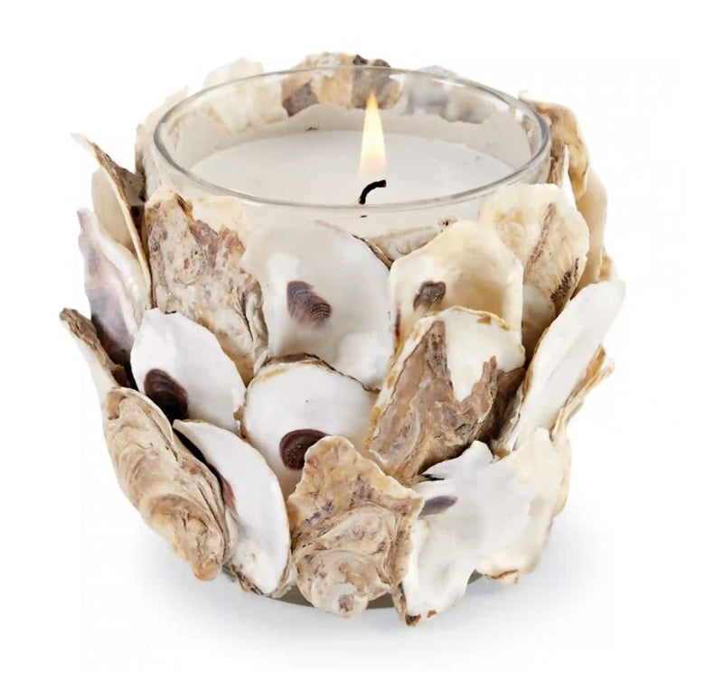 Mud Pie Oyster Shell Filled Candle