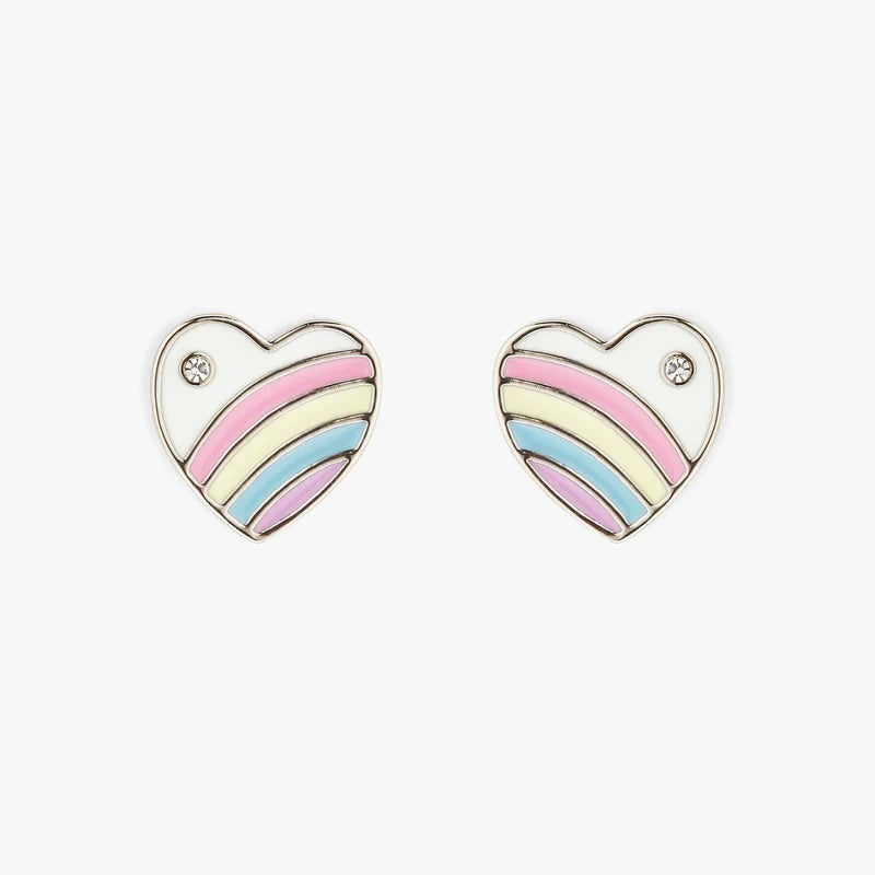 Pura Vida Pastel Vintage Heart Stud Earrings