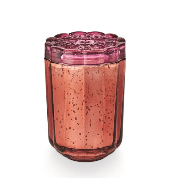 FINAL SALE Illume Pink Pepper Fruit Flourish Glass Candle