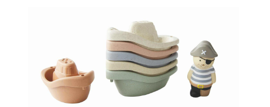 FINAL SALE Mud Pie Stacking Boat Set - 2 Styles