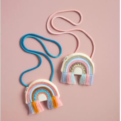 FINAL SALE Mud Pie Rainbow Purse