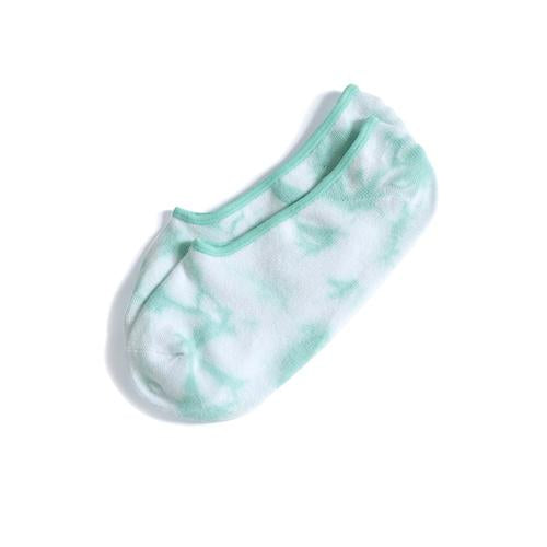 FINAL SALE Shiraleah Tie Dye No Show Socks Turquoise
