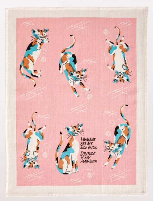 Blue Q Kitchen Towel - Humans Are My Side B!tch