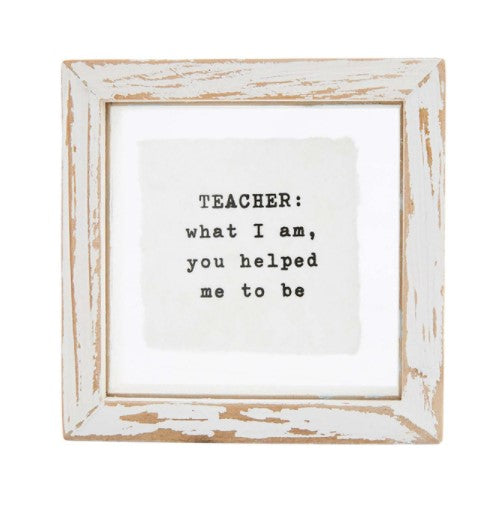 FINAL SALE Mud Pie Mini Pressed Glass Plaques -6 Styles