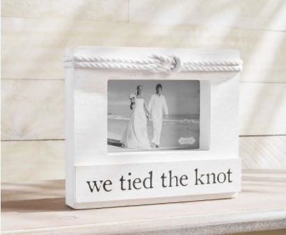 Mud Pie We Tied the Knot Wedding Frame