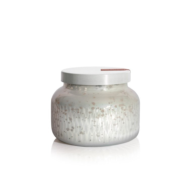 Capri BLUE Mercury Etched Tinsel & Spice Signature Jar- 19 oz