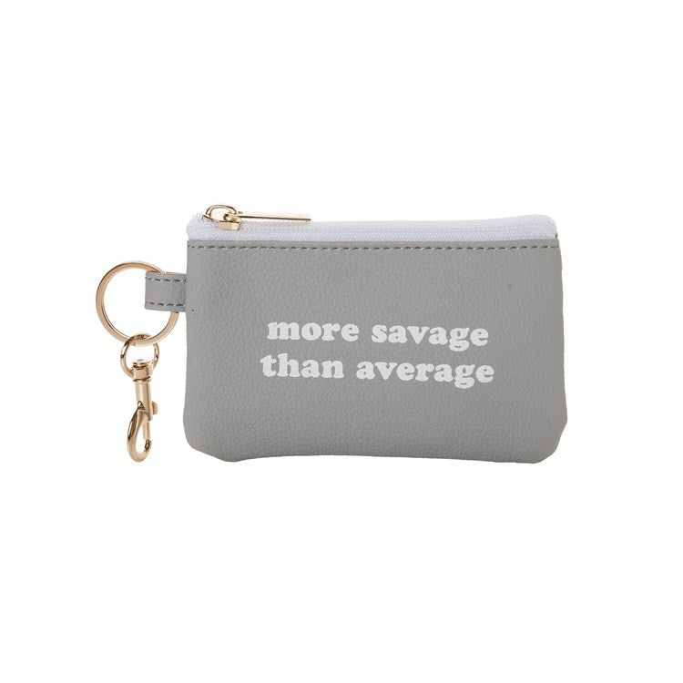 FINAL SALE Totalee Gift - Humorous Zipper Wallet Key Rings - 3 Styles
