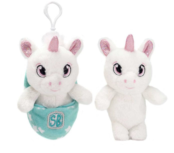 Swaddle Babies Pocket Swaddle Unicorn Keyclip - 4.5 In.
