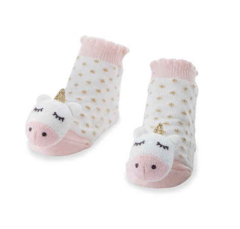 Mud Pie Unicorn Rattle Socks