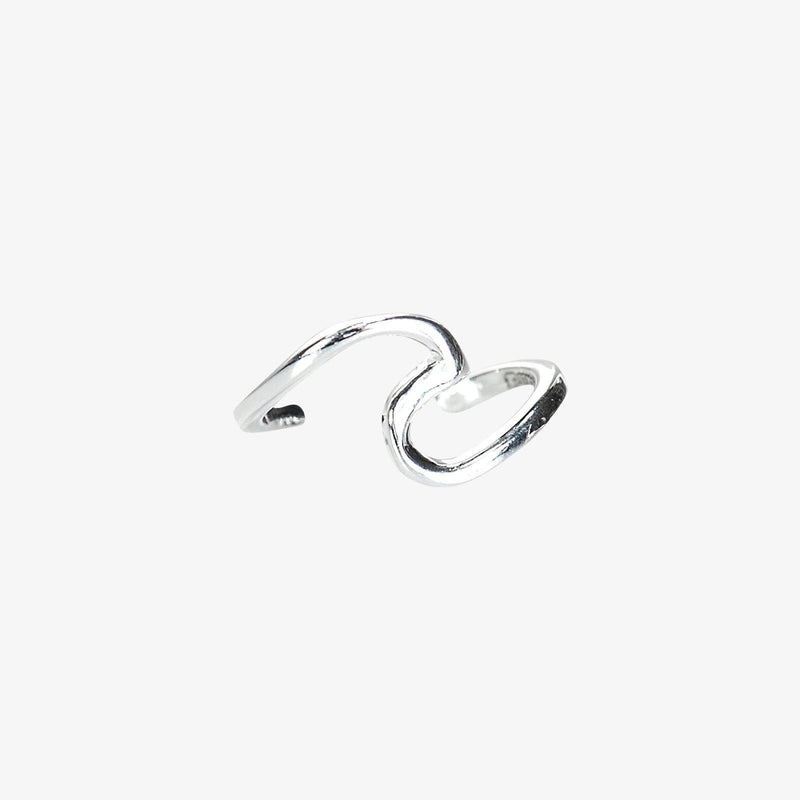 Pura Vida   Wave Ear Cuff Silver