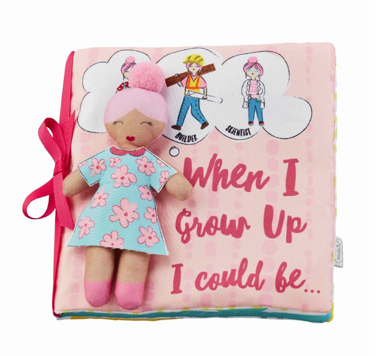 FINAL SALE Mud Pie When I Grow Up Book - Girl