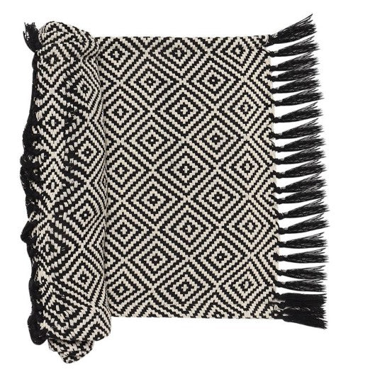 FINAL SALE Elegant Woven Cotton Runner