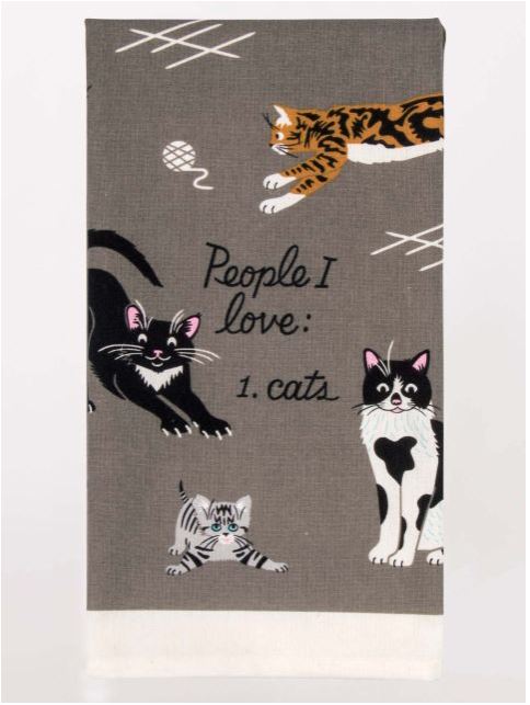 Blue Q Kitchen Towel - People I Love: Cats